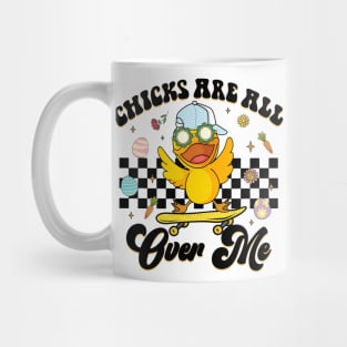 Skater Chicks Are All Over Me Skateboard Cute Easter Mug